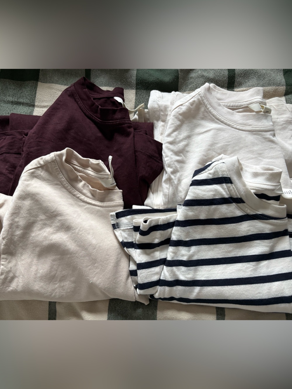 H&M Mama 4 x before and after tops, size M